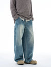 RT No. 19561 BLUE DENIM BAGGY STRAIGHT JEANS
