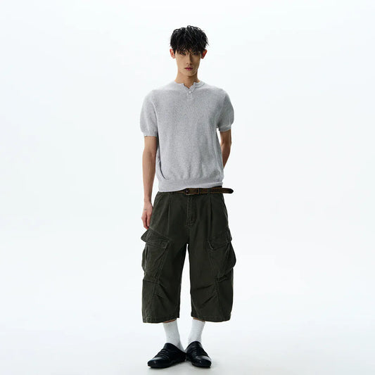 RT No. 42003 KNITWEAR HENRY COLLAR SHORT SLEEVE