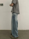 RT No. 19510 BLUE DENIM BAGGY STRAIGHT JEANS
