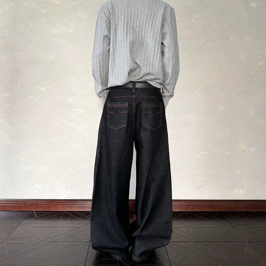 RT No. 40839 SILHOUETTE BAGGY SCIMITAR DENIM JEANS