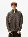RT No. 50281 KNITWEAR TWIST COLLAR SWEATER