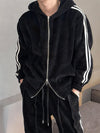 RT No. 12601 KNIT STRIPED ZIP-UP HOODIE & STRAIGHT PANTS