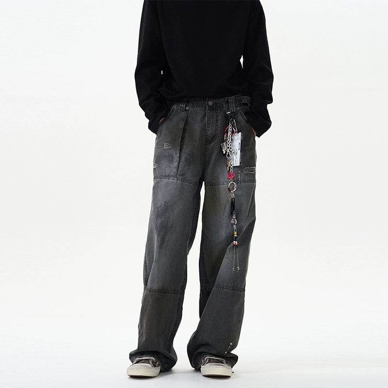 RT No. 12007 WASHED WORKWEAR STRAIGHT PANTS