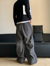 RT No. 19609 STRIPED BAGGY STRAIGHT PANTS