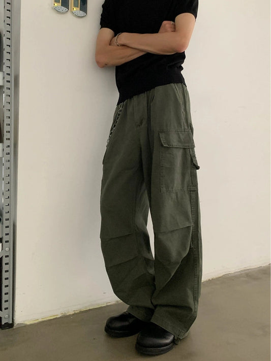 RT No. 19724 CARGO BAGGY STRAIGHT PANTS