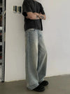 RT No. 19514 OLD BLUE DENIM STRAIGHT JEANS