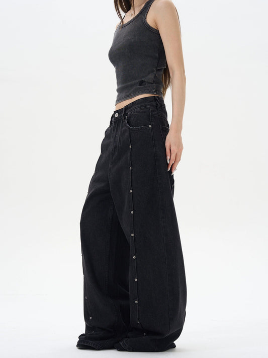 RT No. 12295 BLACK RODEO SCIMITAR DENIM JEANS