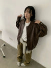 RT No. 29155 BROWN ZIP LEATHER JK