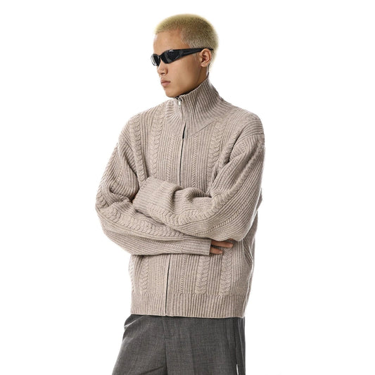 RT No. 33005 KNITWEAR ZIP COLLAR SWEATER