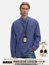 RT No. 50115 BLUE PLAID BUTTON UP SHIRT