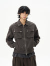 RT No. 12211 BROWN WORKWEAR ZIP-UP JK