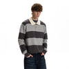 RT No. 59068 KNITWEAR STRIPED POLO SWEATER
