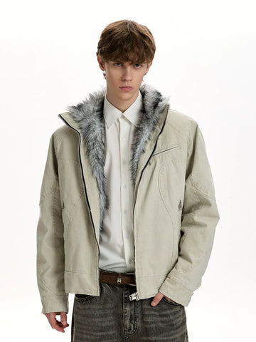 RT No. 45025 WOLF STAND COLLAR JACKET