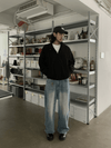 RT No. 18877 WASHED BLUE DENIM STRAIGHT JEANS