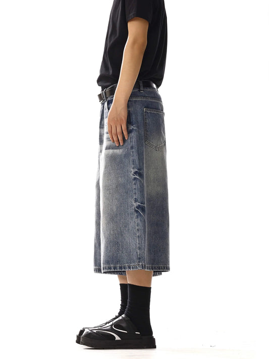 RT No. 18223 WASHED DENIM SHORTS
