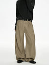 RT No. 50035 PLEATED BAGGY STRAIGHT PANTS
