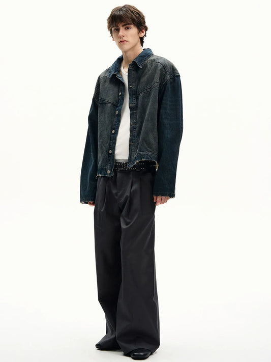 RT No. 50002 DISTRESS WASHED DENIM JACKET