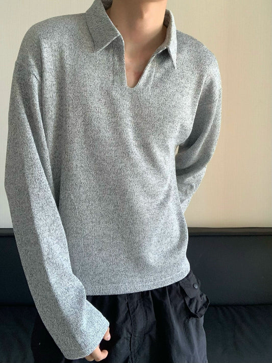 RT No. 11608 KNIT POLO SWEATER