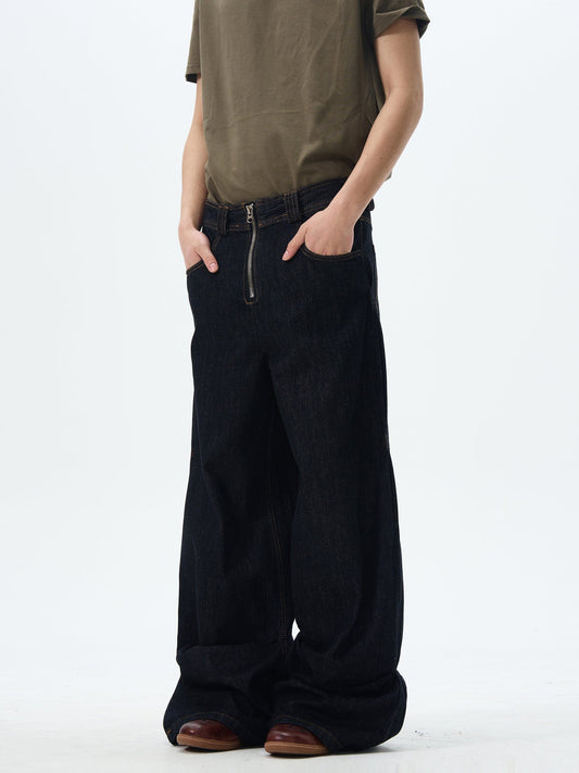 RT No. 12638 BAGGY STRAIGHT DENIM JEANS