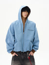 RT No. 12235 TWO-TONE ZIP-UP HOODIE