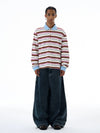 RT No. 19542 STRIPE POLO SWEATER