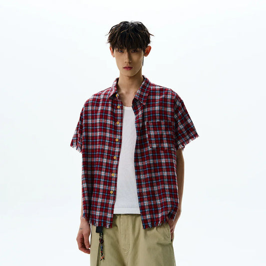 RT No. 42002 PLAID SHORT SLEEVE SHIRT