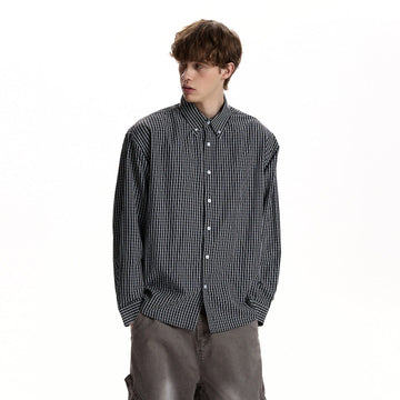 RT No. 59076 PLAID BUTTON UP SHIRT