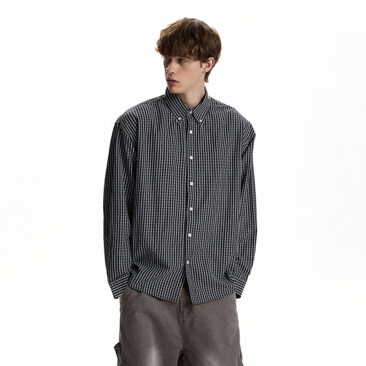 RT No. 59076 PLAID BUTTON UP SHIRT