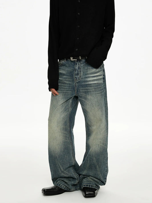 RT No. 50021 WHISKER WASH DENIM JEANS