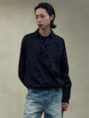 RT No. 29125 MAINICHI STRIPED HENRY COLLAR SHIRT