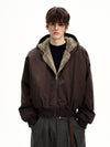 RT No. 50515 SILHOUETTE FUR ZIPPER HOODIE