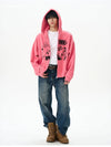 RT No. 12307 PUNK GRAPHIC ZIP-UP HOODIE