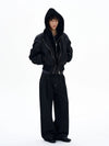 RT No. 29022 PLEATED BAGGY STRAIGHT JEANS