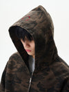 RT No. 12414 CAMO ZIP-UP HOODED JK