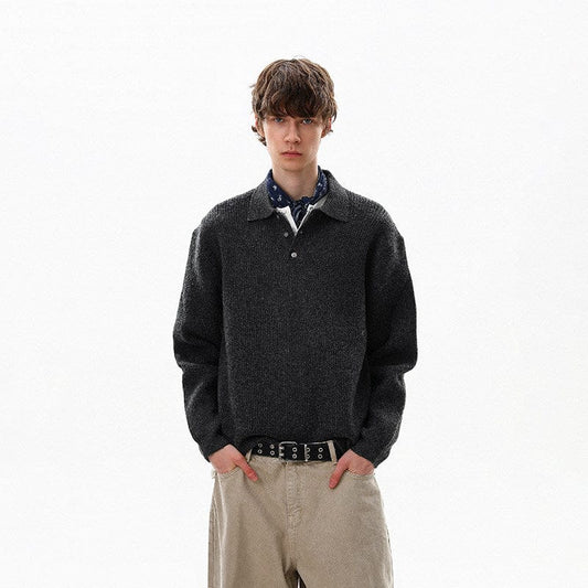 RT No. 50504 KNITWEAR POLO COLLAR SWEATER