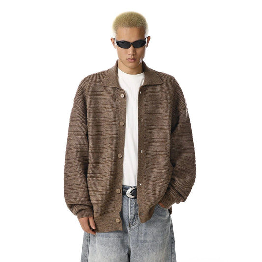 RT No. 33006 KNITWEAR COLLAR CARDIGAN