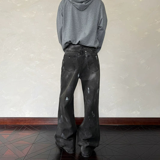 RT No. 40837 PAINT STRAIGHT DENIM JEANS