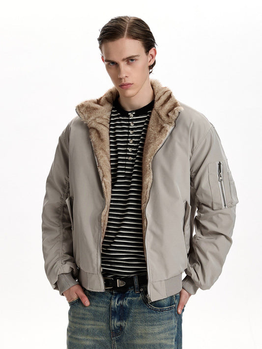 RT No. 55001 SILHOUETTE FUR BOMBER JACKET