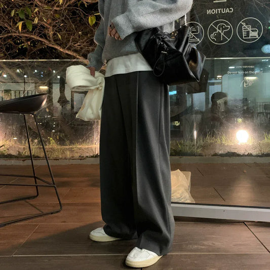 RT No. 45015 PLEATED WIDE STRAIGHT PANTS