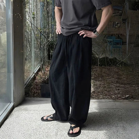 RT No. 18505 PLEATED WIDE STRAIGHT PANTS