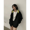 RT No. 29156 CONTRAST ZIP HOODIE