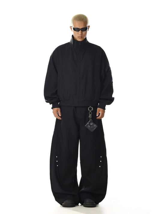 RT No. 32718 BLACK SILHOUETTE STAND COLLAR JK