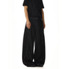 RT No. 18215 BLACK STRAIGHT BELT DENIM JEANS