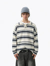 RT No. 50304 KNITWEAR STRIPE COLLAR SWEATER