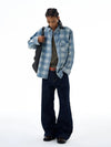 RT No. 19540 PLAID DENIM SHIRT JK