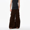 RT No. 18184 MULTI POCKET CARGO WIDE STRAIGHT PANTS