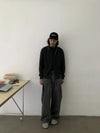 RT No. 28106 PLEATED WIDE STRAIGHT PANTS