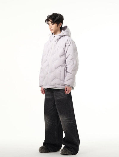 RT No. 10725 HOODED PATTERN DOWN JK