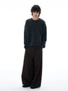 RT No. 25026 KNIT TWIST BUTTON-UP SWEATER