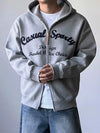 RT No. 25015 EMBROIDERED CURSIVE ZIP HOODIE